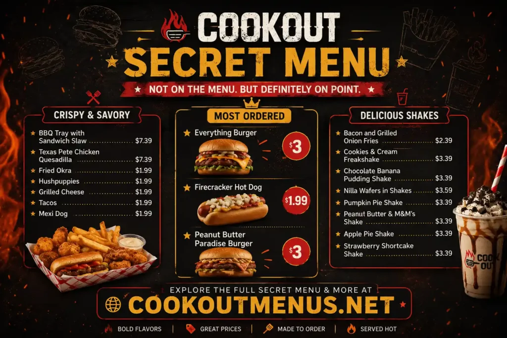 Cookout secret menu