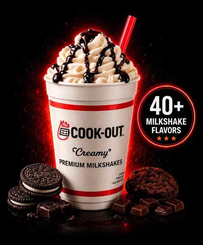 cookout milkshake menu